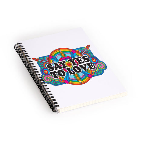 Pilgrim Hodgson Say Yes To Love Spiral Notebook