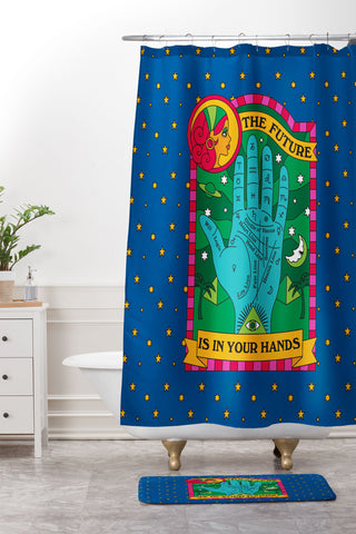 Pilgrim Hodgson The Future is In Your Hands Shower Curtain And Mat
