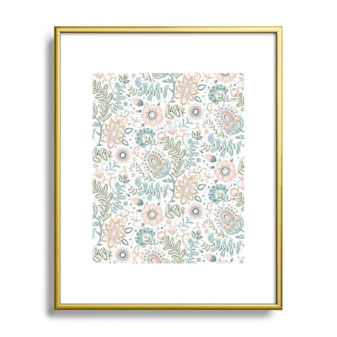 Pimlada Phuapradit Airy Floral Metal Framed Art Print