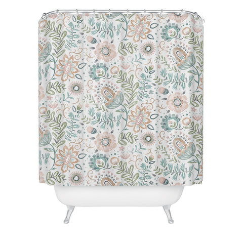 Pimlada Phuapradit Airy Floral Shower Curtain