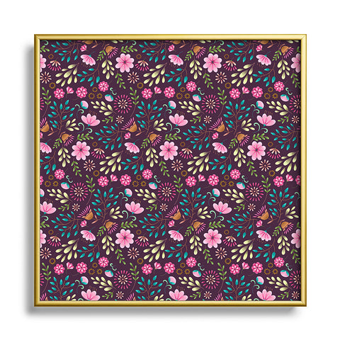 Pimlada Phuapradit Amethyst 2 Metal Square Framed Art Print