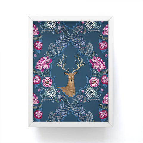Pimlada Phuapradit Antler Emblem Framed Mini Art Print