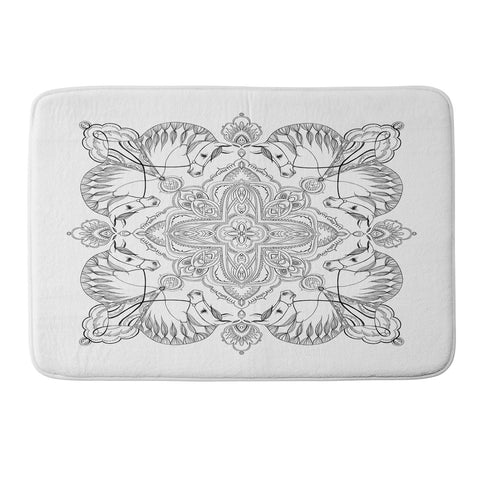 Pimlada Phuapradit Arabian horse Memory Foam Bath Mat