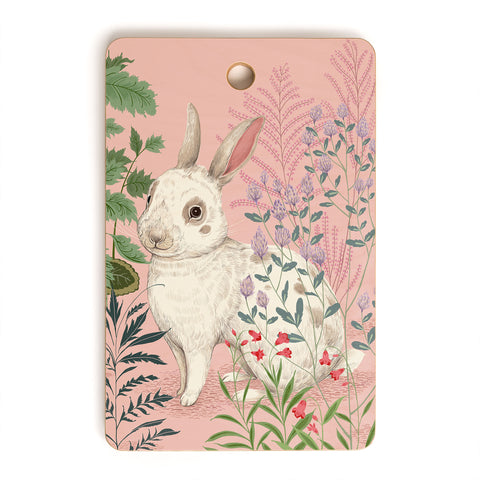 Pimlada Phuapradit Backyard Bunny Cutting Board Rectangle