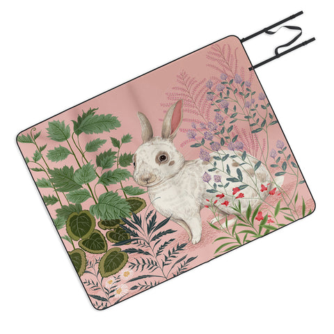 Pimlada Phuapradit Backyard Bunny Picnic Blanket