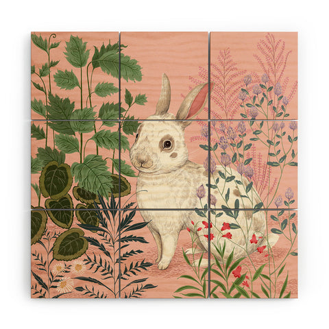 Pimlada Phuapradit Backyard Bunny Wood Wall Mural