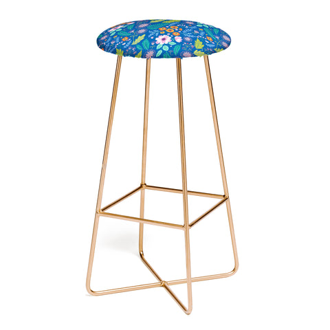 Pimlada Phuapradit Bijou Blue Bar Stool