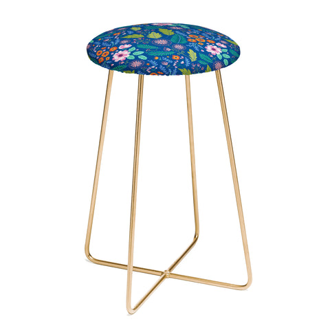 Pimlada Phuapradit Bijou Blue Counter Stool