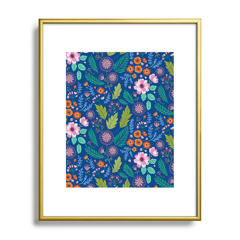 Pimlada Phuapradit Bijou Blue Metal Framed Art Print