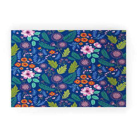 Pimlada Phuapradit Bijou Blue Welcome Mat