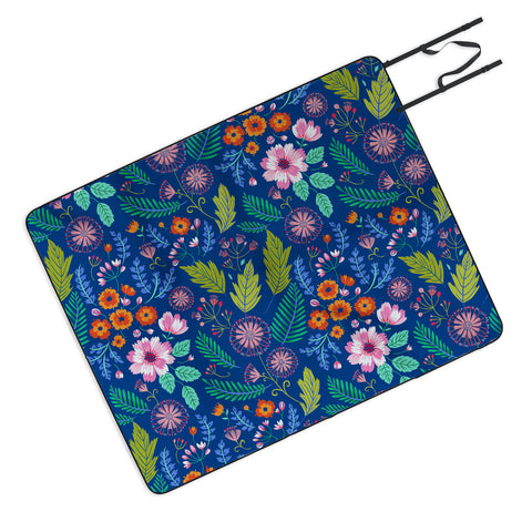 Pimlada Phuapradit Bijou Blue Picnic Blanket