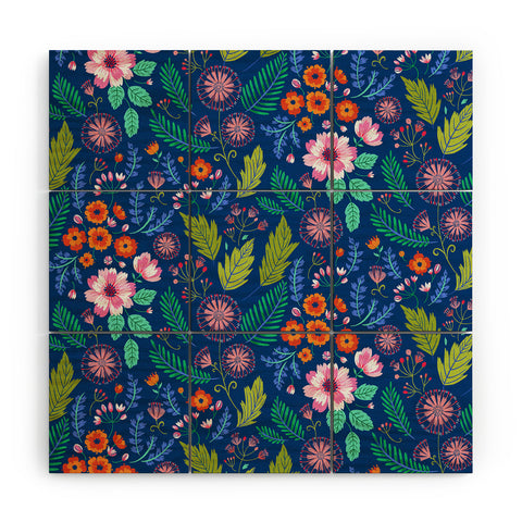 Pimlada Phuapradit Bijou Blue Wood Wall Mural