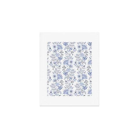 Pimlada Phuapradit Blue and white floral 1 Art Print