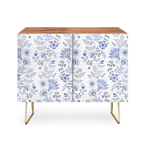 Pimlada Phuapradit Blue and white floral 1 Credenza