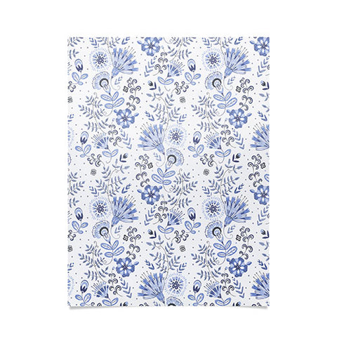 Pimlada Phuapradit Blue and white floral 1 Poster