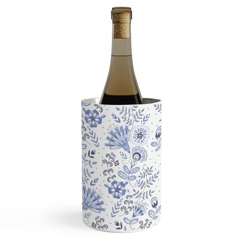 Pimlada Phuapradit Blue and white floral 1 Wine Chiller