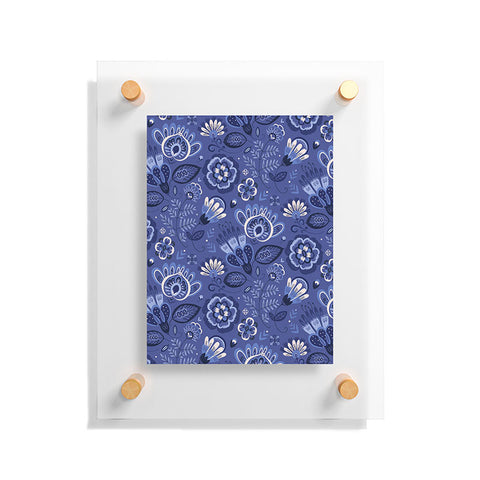 Pimlada Phuapradit Blue and white Floral 2 Floating Acrylic Print