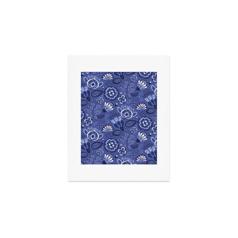 Pimlada Phuapradit Blue and white Floral 2 Art Print
