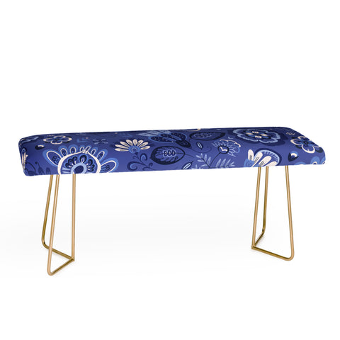 Pimlada Phuapradit Blue and white Floral 2 Bench