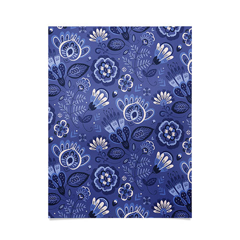 Pimlada Phuapradit Blue and white Floral 2 Poster