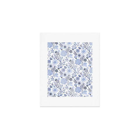 Pimlada Phuapradit Blue and white floral 3 Art Print