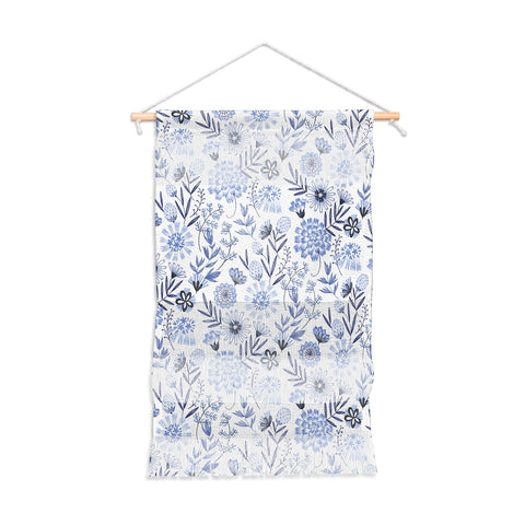 Pimlada Phuapradit Blue and white floral 3 Wall Hanging Portrait