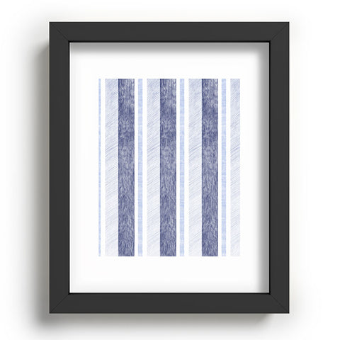 Pimlada Phuapradit Blue and white painted stripe Recessed Framing Rectangle