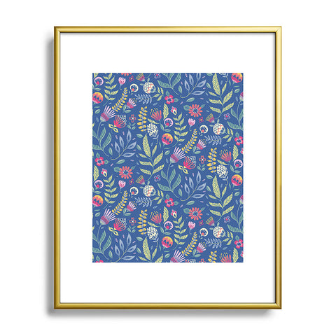 Pimlada Phuapradit Blue Belle Metal Framed Art Print