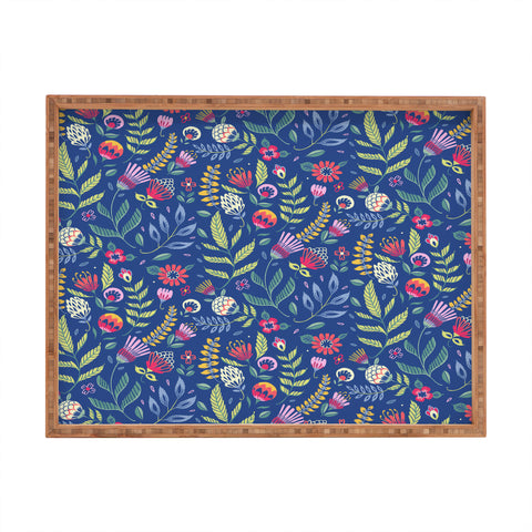 Pimlada Phuapradit Blue Belle Rectangular Tray