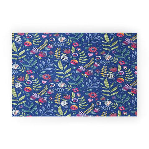 Pimlada Phuapradit Blue Belle Welcome Mat