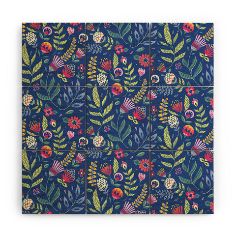 Pimlada Phuapradit Blue Belle Wood Wall Mural