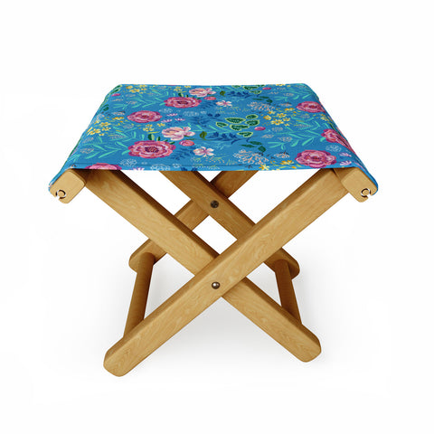 Pimlada Phuapradit Blue Garden Folding Stool