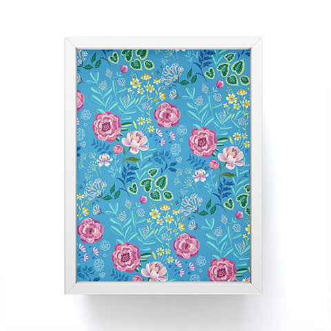 Pimlada Phuapradit Blue Garden Framed Mini Art Print