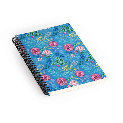 Pimlada Phuapradit Blue Garden Spiral Notebook