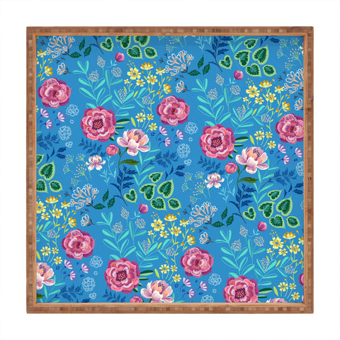 Pimlada Phuapradit Blue Garden Square Tray