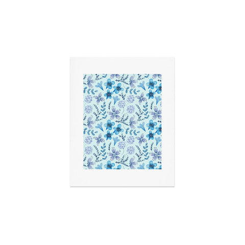 Pimlada Phuapradit Blue Velvet floral Art Print
