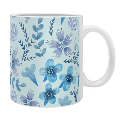 Pimlada Phuapradit Blue Velvet floral Coffee Mug
