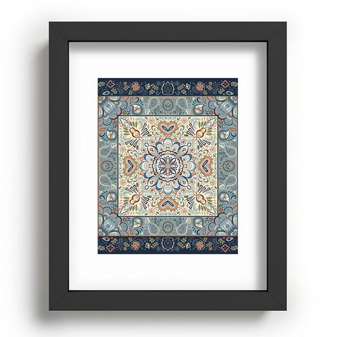 Pimlada Phuapradit Botanic Blue Recessed Framing Rectangle