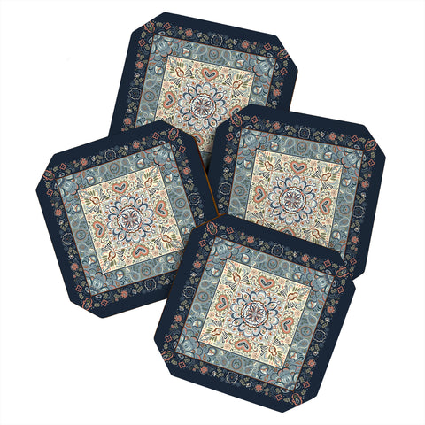 Pimlada Phuapradit Botanic Blue Coaster Set