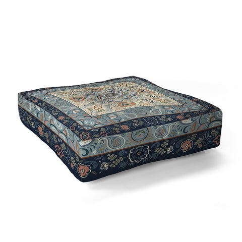 Pimlada Phuapradit Botanic Blue Floor Pillow Square