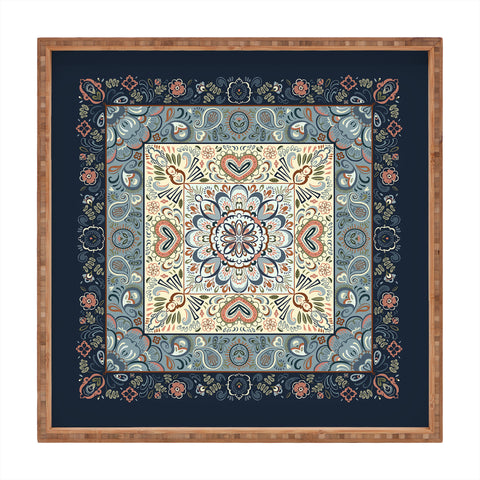 Pimlada Phuapradit Botanic Blue Square Tray