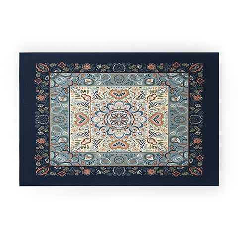 Pimlada Phuapradit Botanic Blue Welcome Mat