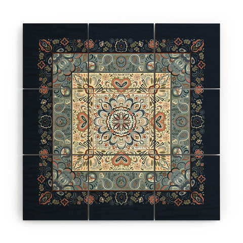 Pimlada Phuapradit Botanic Blue Wood Wall Mural