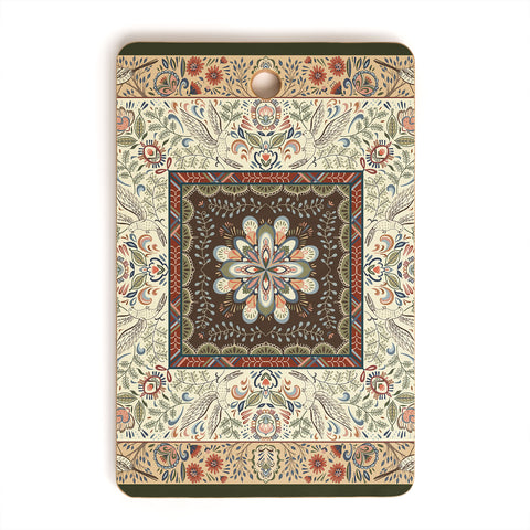 Pimlada Phuapradit botanical bird Cutting Board Rectangle