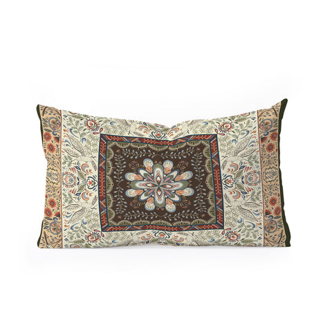 Pimlada Phuapradit botanical bird Oblong Throw Pillow