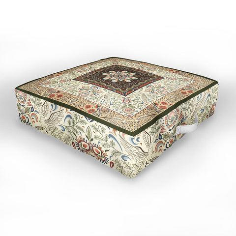 Pimlada Phuapradit botanical bird Outdoor Floor Cushion