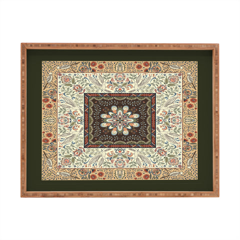 Pimlada Phuapradit botanical bird Rectangular Tray