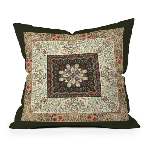 Pimlada Phuapradit botanical bird Throw Pillow