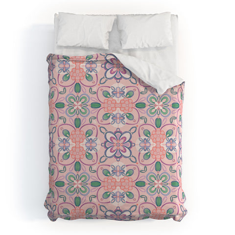 Pimlada Phuapradit Briony Pink Duvet Cover