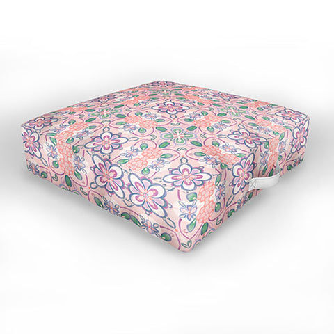 Pimlada Phuapradit Briony Pink Outdoor Floor Cushion